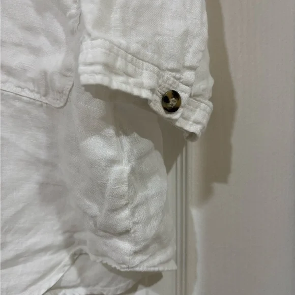 Zara Cream Button-Up Blouse - Picture 4 of 6